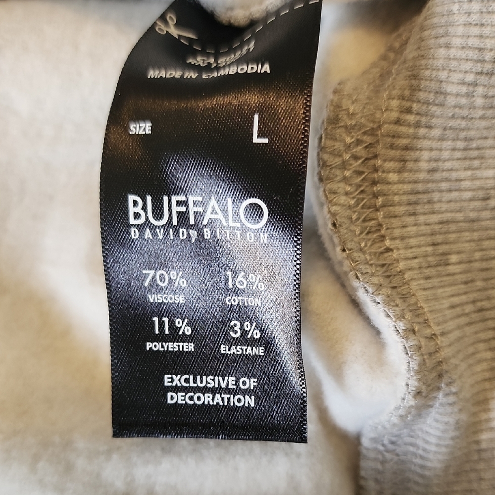 Buffalo David Bitton Gray Hoodie - Picture 8 of 11